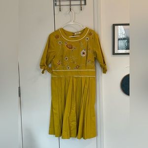 Yellow floral dress from eshakti